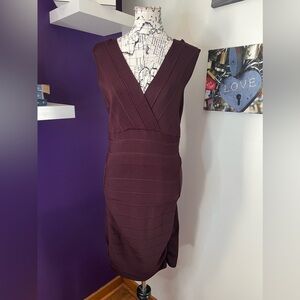 7 for $30 INC Maroon Knit Sleeveless Dress